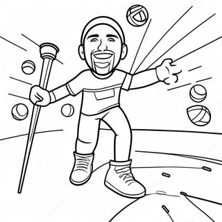 Dude Perfect Trick Shot Coloring Page 6897-5616