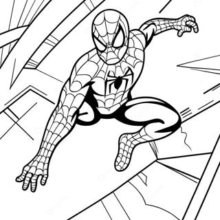 Venomous Spiderman In Action Coloring Page 68984-55305