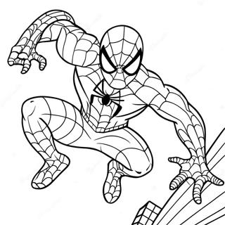 Venomous Spiderman In Action Coloring Page 68984-55307