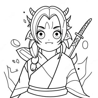 Rui Demon Slayer Coloring Page 69003-55312