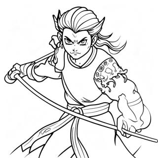 Rui Demon Slayer In Battle Coloring Page 69004-55318