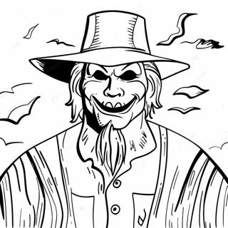 Jeepers Creepers Creepy Scarecrow Coloring Page 69014-55324