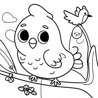 Birds In Nature Coloring Page 69023-55330