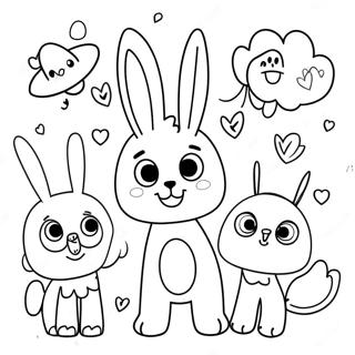 Cute Lolbit With Friends Coloring Page 69034-55338