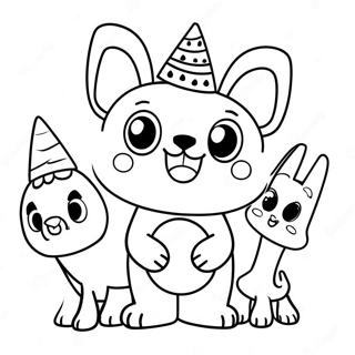 Cute Lolbit With Friends Coloring Page 69034-55339