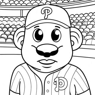 Phillies Mascot Coloring Page 69053-55350