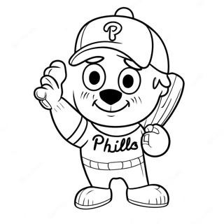 Phillies Mascot Coloring Page 69053-55352