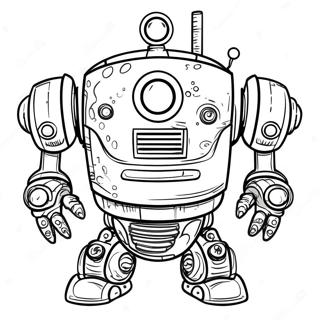 Gritty Robot Coloring Page 69074-55369