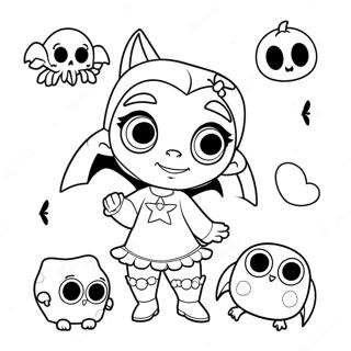 Vampirina With Spooky Friends Coloring Page 6907-5622