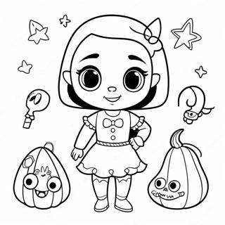 Vampirina With Spooky Friends Coloring Page 6907-5624