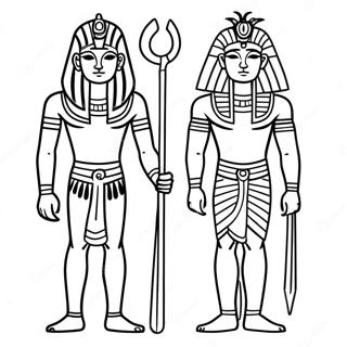 Egyptian Gods Coloring Page 69093-55379