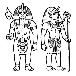 Egyptian Gods Coloring Page 69093-55380