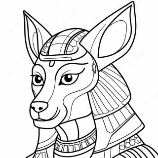 Colorful Anubis Coloring Page 69094-55389