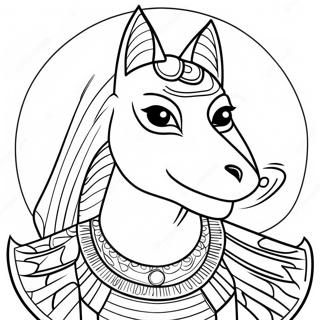 Colorful Anubis Coloring Page 69094-55390