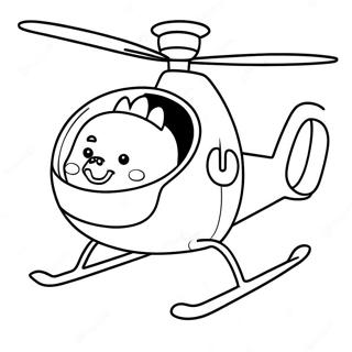 Skye Flying In Her Colorful Helicopter Coloring Page 69104-55393