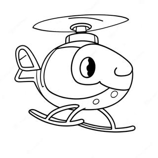 Skye Flying In Her Colorful Helicopter Coloring Page 69104-55394