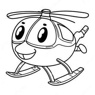 Skye Flying In Her Colorful Helicopter Coloring Page 69104-55396