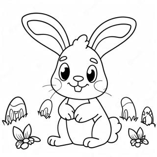 Cute Easter Bunny Coloring Page 69113-55397