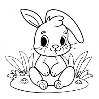 Cute Easter Bunny Coloring Page 69113-55399