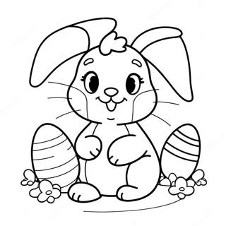 Cute Easter Bunny Coloring Page 69113-55400