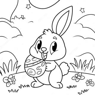 Adorable Easter Egg Hunt Coloring Page 69114-55402