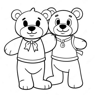 Cute Build A Bear Characters Coloring Page 69124-55409