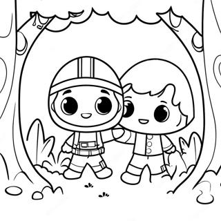 Hide And Seek Coloring Page 69143-55419