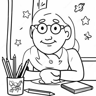 Teacher Appreciation Coloring Page 69153-55426