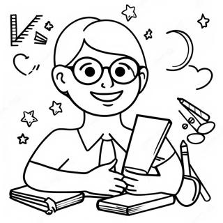 Teacher Appreciation Coloring Page 69153-55428