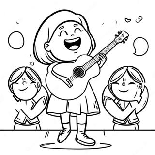 Piper Rockelle Performing On Stage Coloring Page 69164-55437