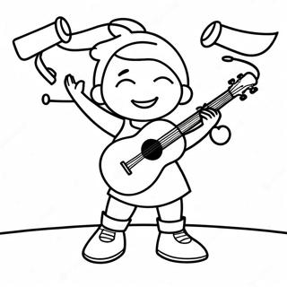 Piper Rockelle Performing On Stage Coloring Page 69164-55438