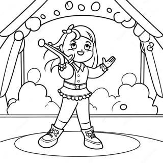 Piper Rockelle Performing On Stage Coloring Page 69164-55440