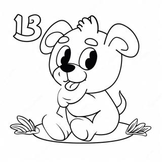 Number 13 Coloring Pages