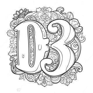 Lucky Number 13 Coloring Page 69174-55449