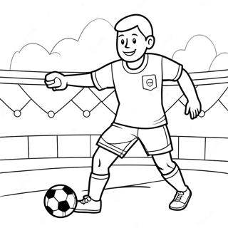 John Playing Soccer Coloring Page 69204-55476