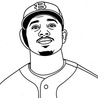 Mookie Betts Coloring Page 69213-55480