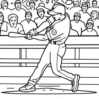 Mookie Betts Hitting A Home Run Coloring Page 69214-55481