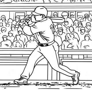 Mookie Betts Hitting A Home Run Coloring Page 69214-55482