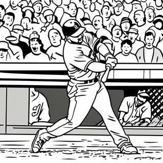 Mookie Betts Hitting A Home Run Coloring Page 69214-55483