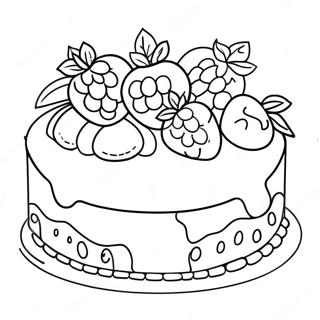 Raspberry Torte Coloring Page 69233-55496