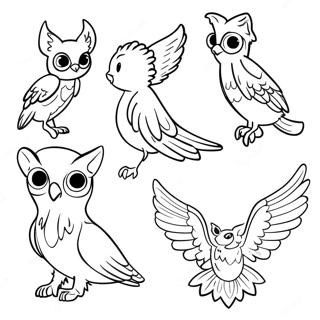 Harry Potter Magical Creatures Coloring Page 69263-55518