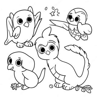 Harry Potter Magical Creatures Coloring Page 69263-55519