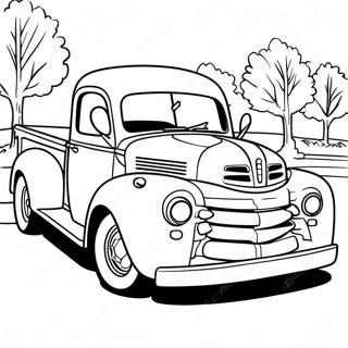 Classic Dodge Truck Coloring Page 69274-55527