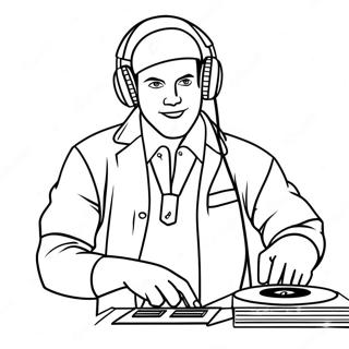 How Tall Is Dj Music Man Coloring Page 69283-55533