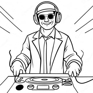 How Tall Is Dj Music Man Coloring Page 69283-55534