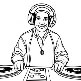 How Tall Is Dj Music Man Coloring Page 69283-55535