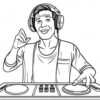 How Tall Is Dj Music Man Coloring Page 69283-55536