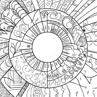 Color Wheel Coloring Pages