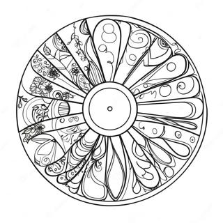 Vibrant Color Wheel With Shades Coloring Page 69314-55559