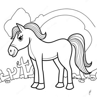 Halloween Horse Coloring Page 69353-55589